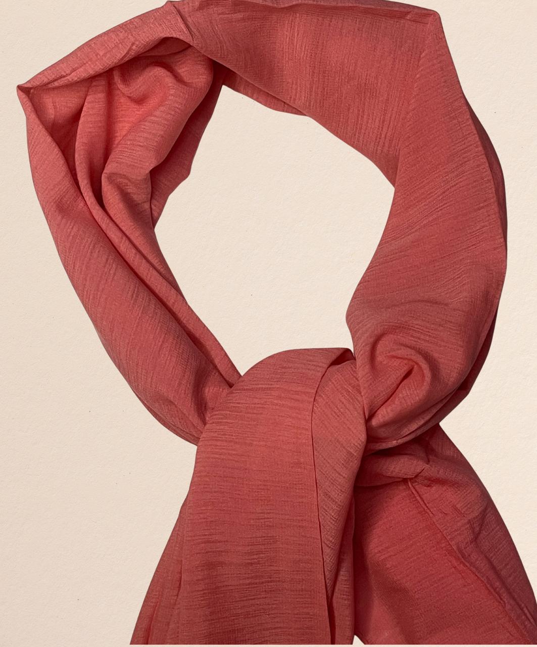 Premium Quality Turkish Brand Stole - Coral Pink