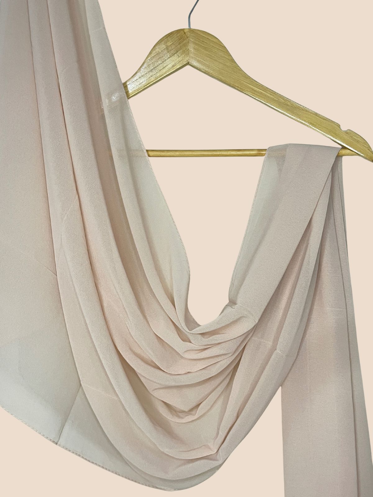 Premium Quality Georgette Chiffon Stole - Millennial Pink
