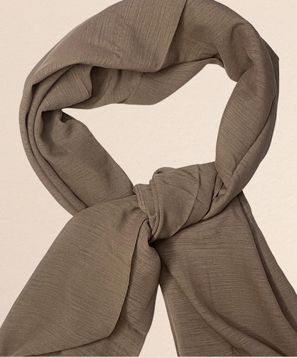 Premium Quality Turkish Brand Stole - Brown Taupe