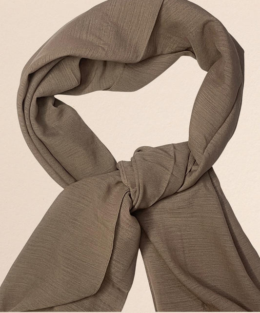 Premium Quality Turkish Brand Stole - Brown Taupe