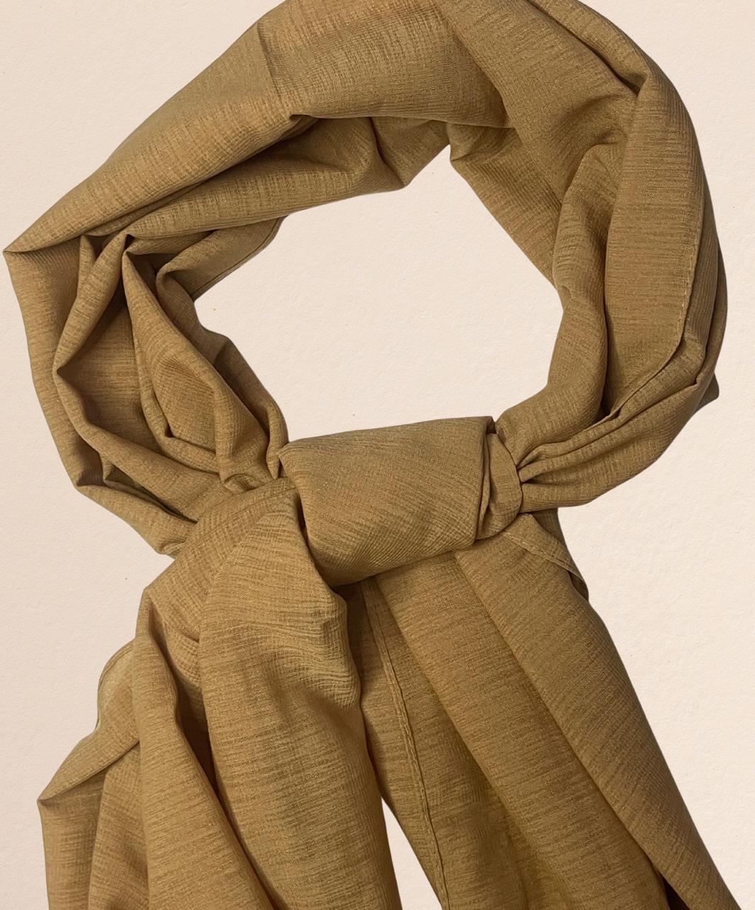 Premium Quality Turkish Brand Stole - Camel Brown