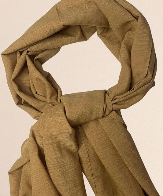 Premium Quality Turkish Brand Stole - Camel Brown