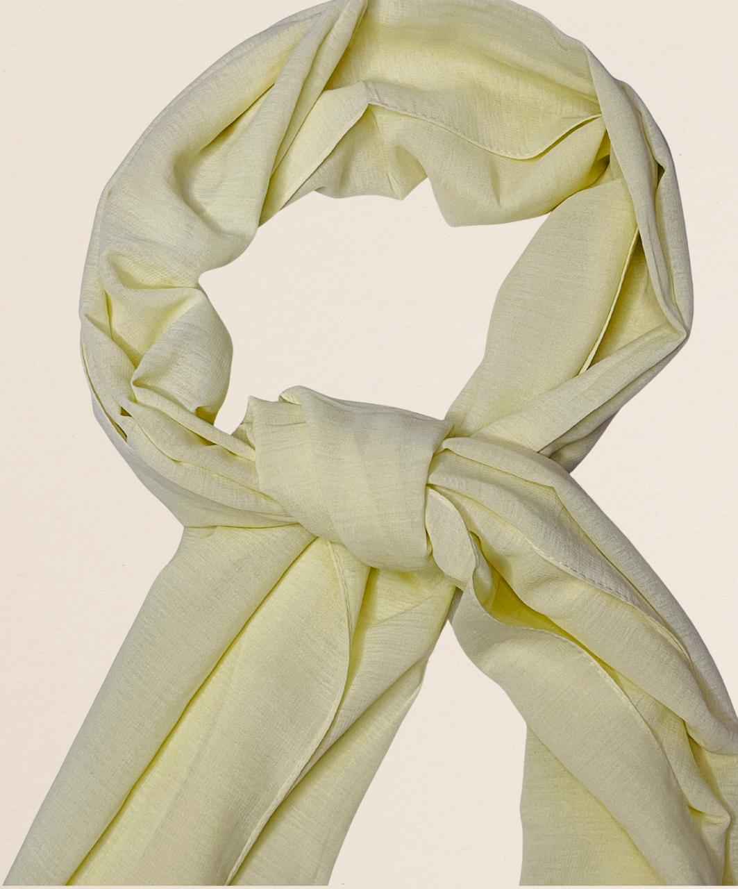 Premium Quality Turkish Brand Stole - Lime Yellow