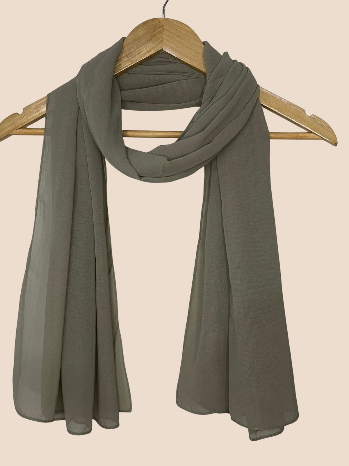 Premium Quality Georgette Chiffon Stole - Hunter Green