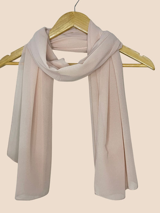 Premium Quality Georgette Chiffon Stole - Millennial Pink