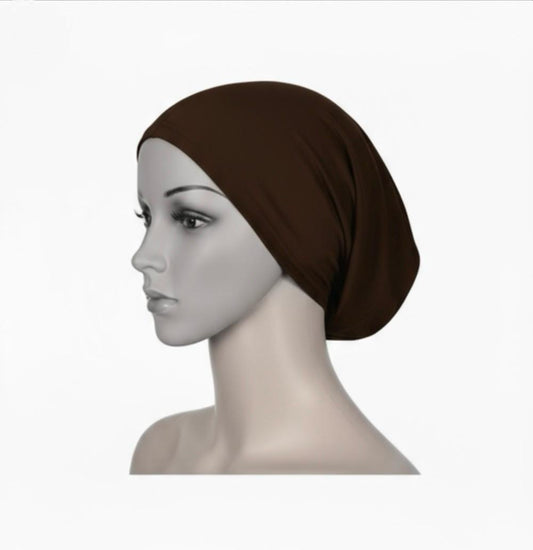 Premium Quality Hijab Cap - Chocolate Brown
