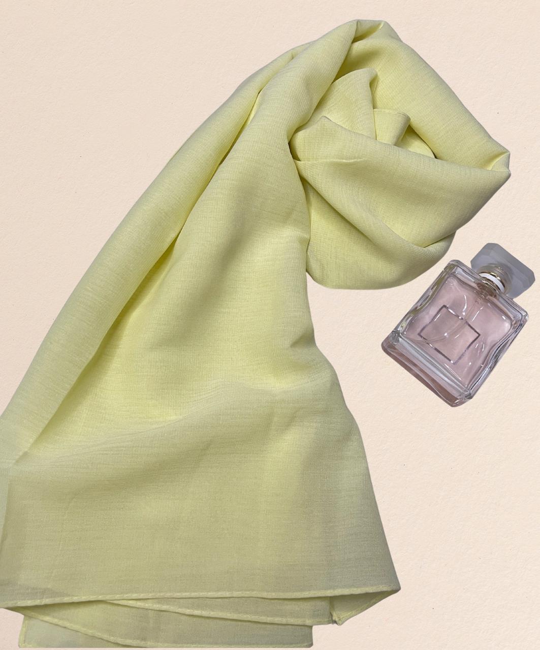 Premium Quality Turkish Brand Stole - Lime Yellow