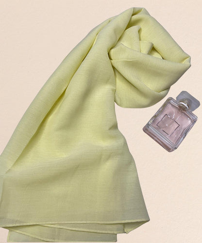 Premium Quality Turkish Brand Stole - Lime Yellow