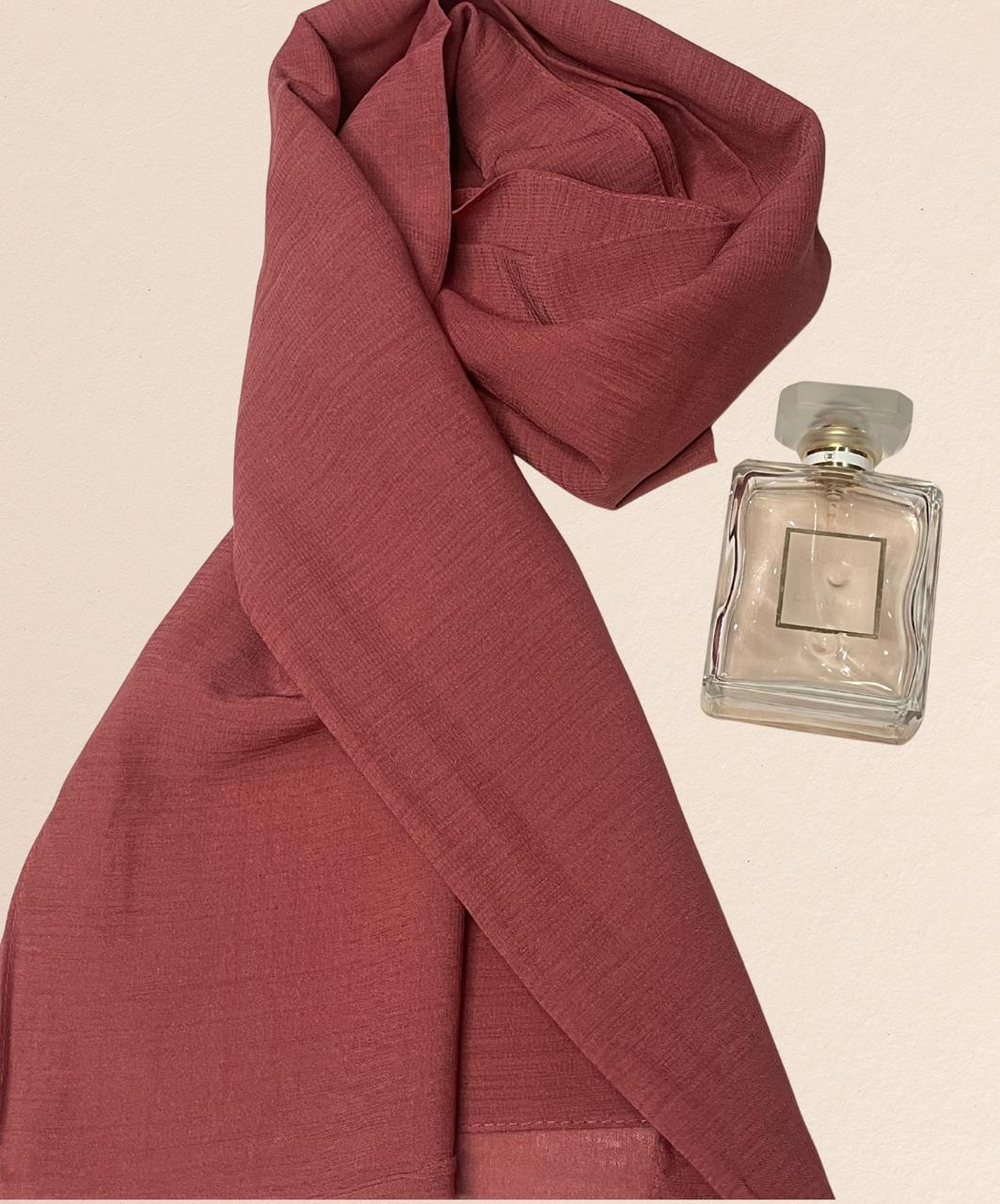 Premium Quality Turkish Brand Stole - Cranberry Pink
