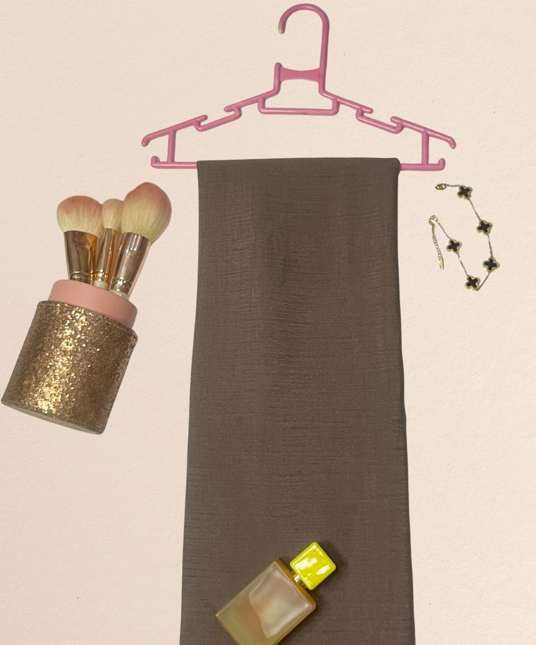 Premium Quality Turkish Brand Stole - Brown Taupe