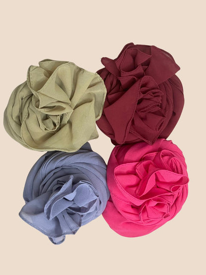 Premium Quality Georgette Chiffon Stole - Mega Box