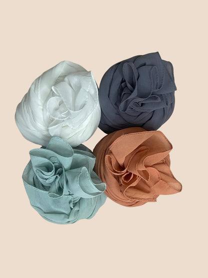 Premium Quality Georgette Chiffon Stole - Mega Box