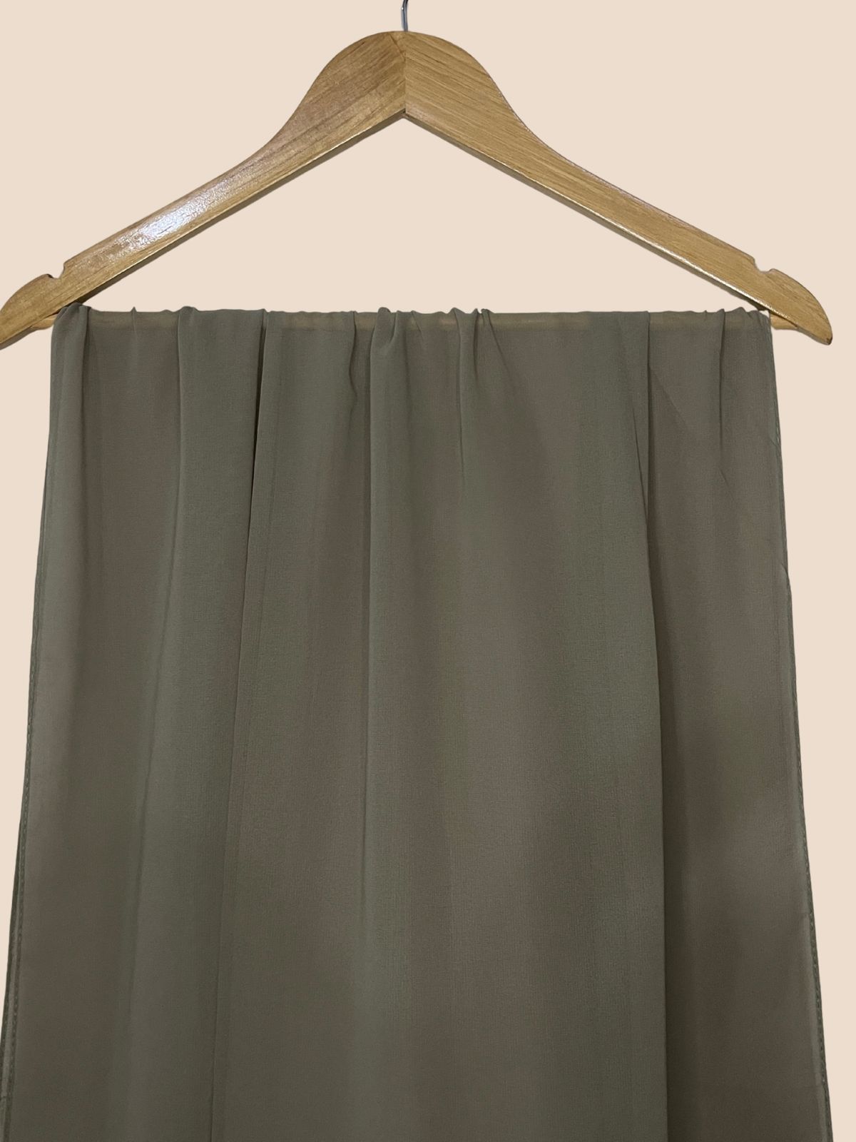 Premium Quality Georgette Chiffon Stole - Hunter Green