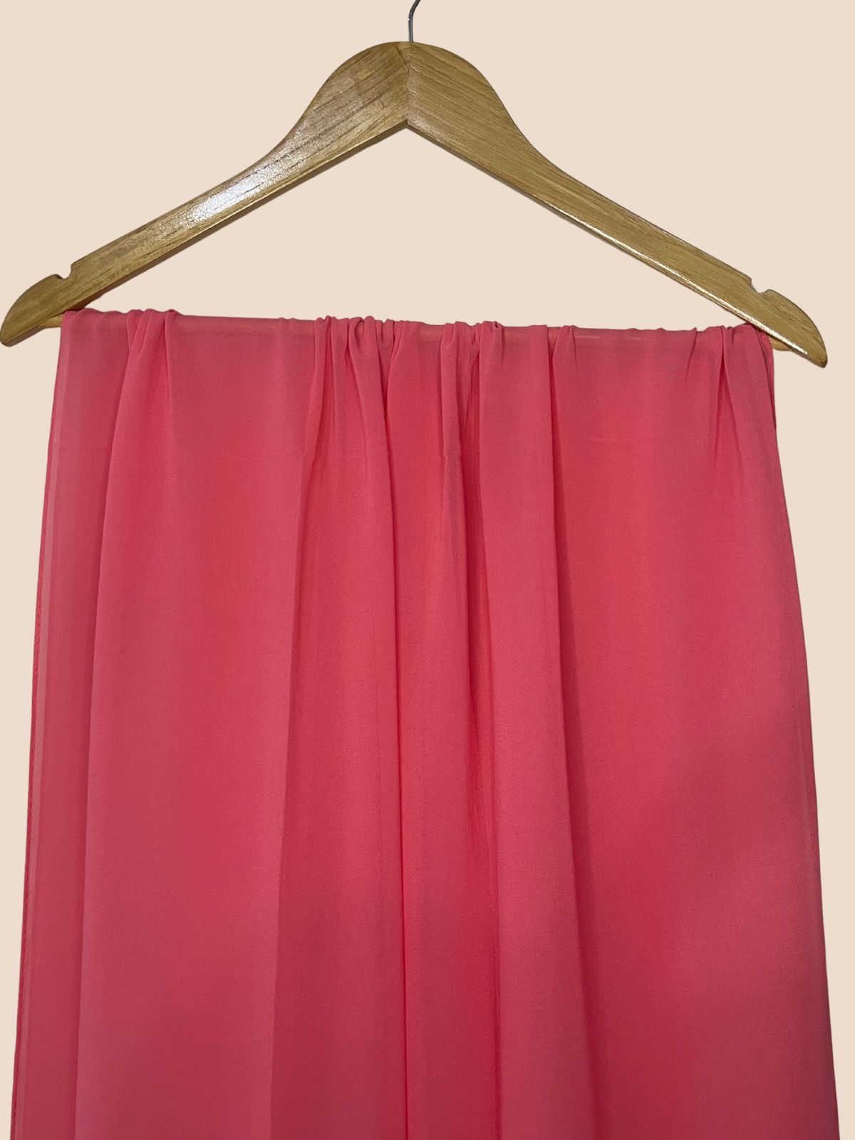 Premium Quality Georgette Chiffon Stole - Crimson Pink