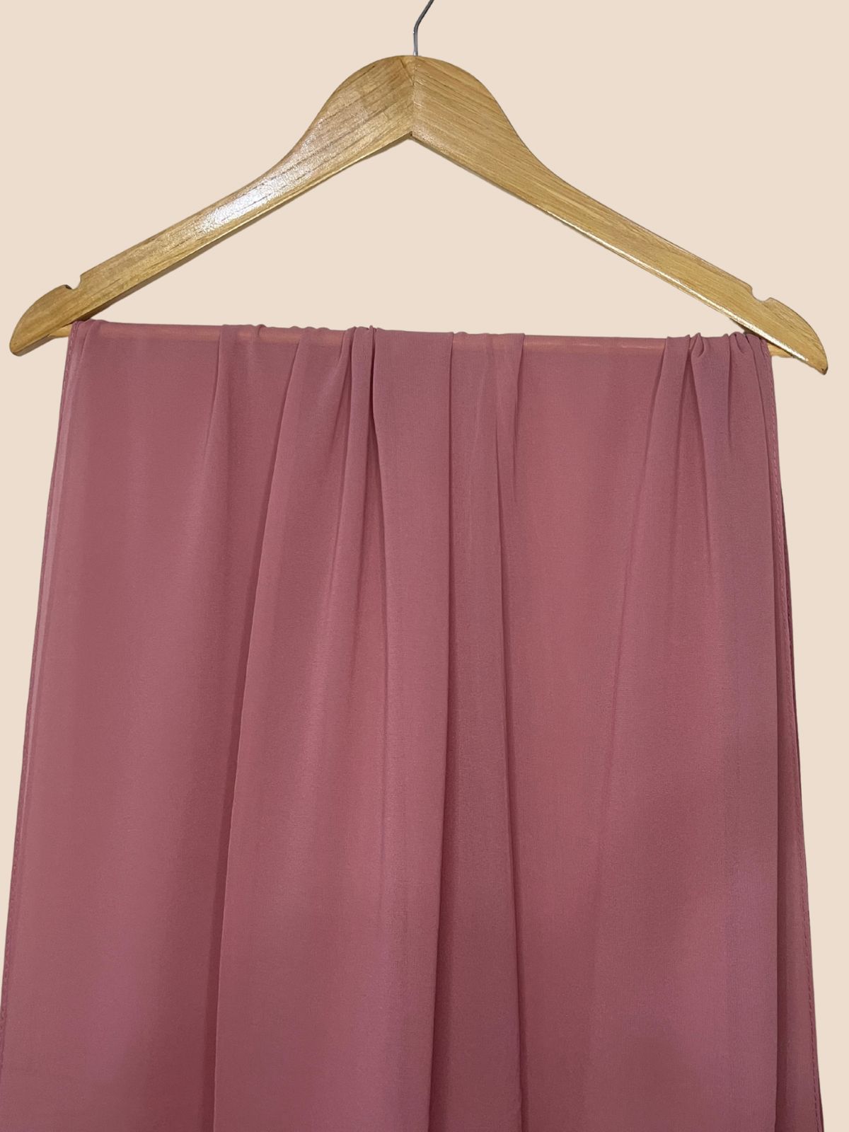 Premium Quality Georgette Chiffon Stole - Dusty Pink
