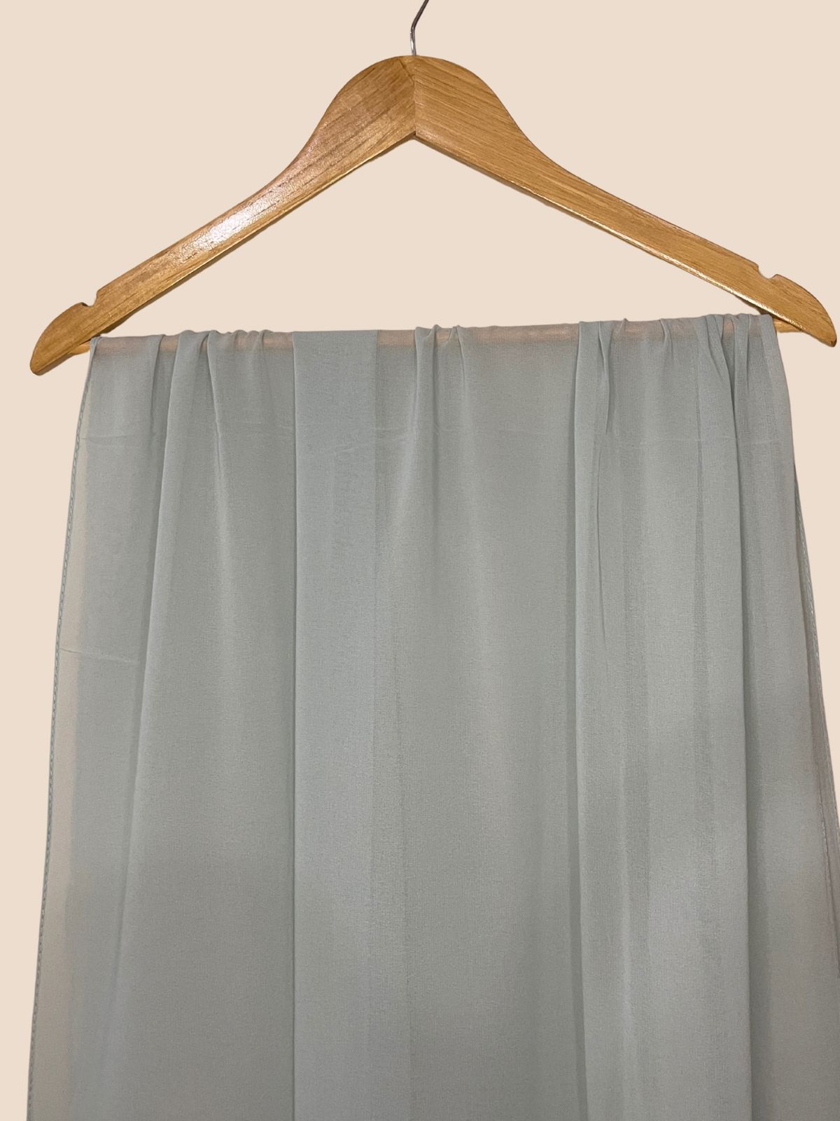 Premium Quality Georgette Chiffon Stole - Powder Blue