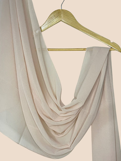 Premium Quality Georgette Chiffon Stole - Millennial Pink