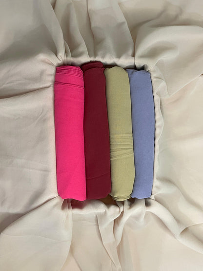 Premium Quality Georgette Chiffon Stole - Mega Box